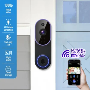 Smart Wireless Video Doorbell Camera AI